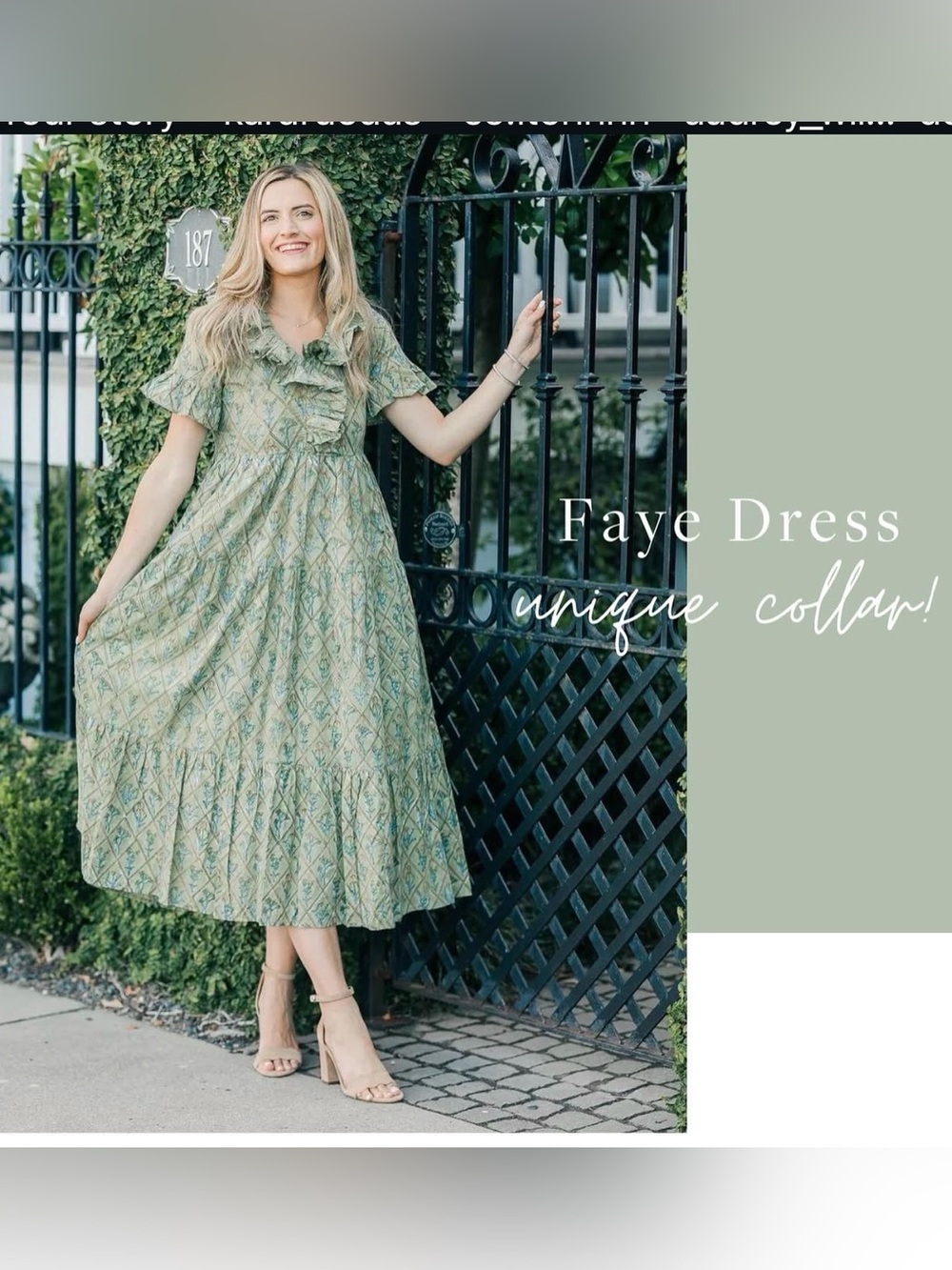 Victoria Dunn Faye Midi Dress with Ruffled Collar